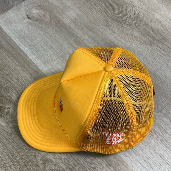 Vintage Otto Trucker Hat Yellow Mesh Snapback Cap Adjustable Unisex HTHN HSE - Picture 7 of 10